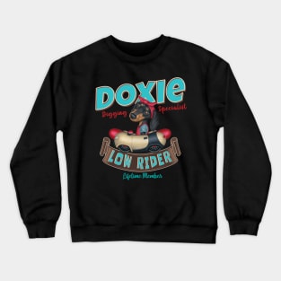 Piper Dachshund Low Rider Crewneck Sweatshirt